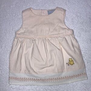 Classic Pooh linen dress embroidery 3m